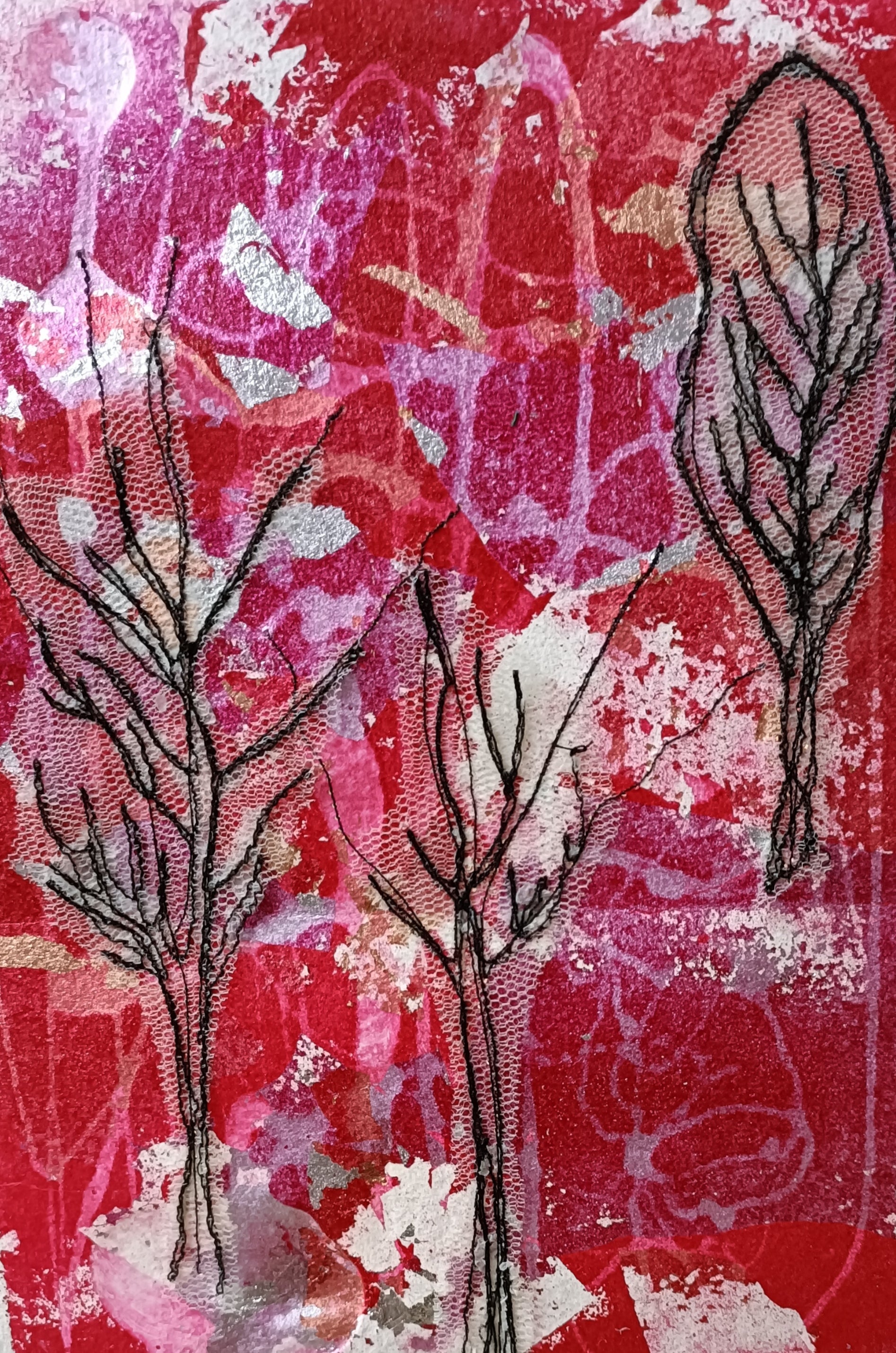 'A trio of trees' greeting card