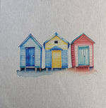 Load image into Gallery viewer, Beach Hut fabric panels
