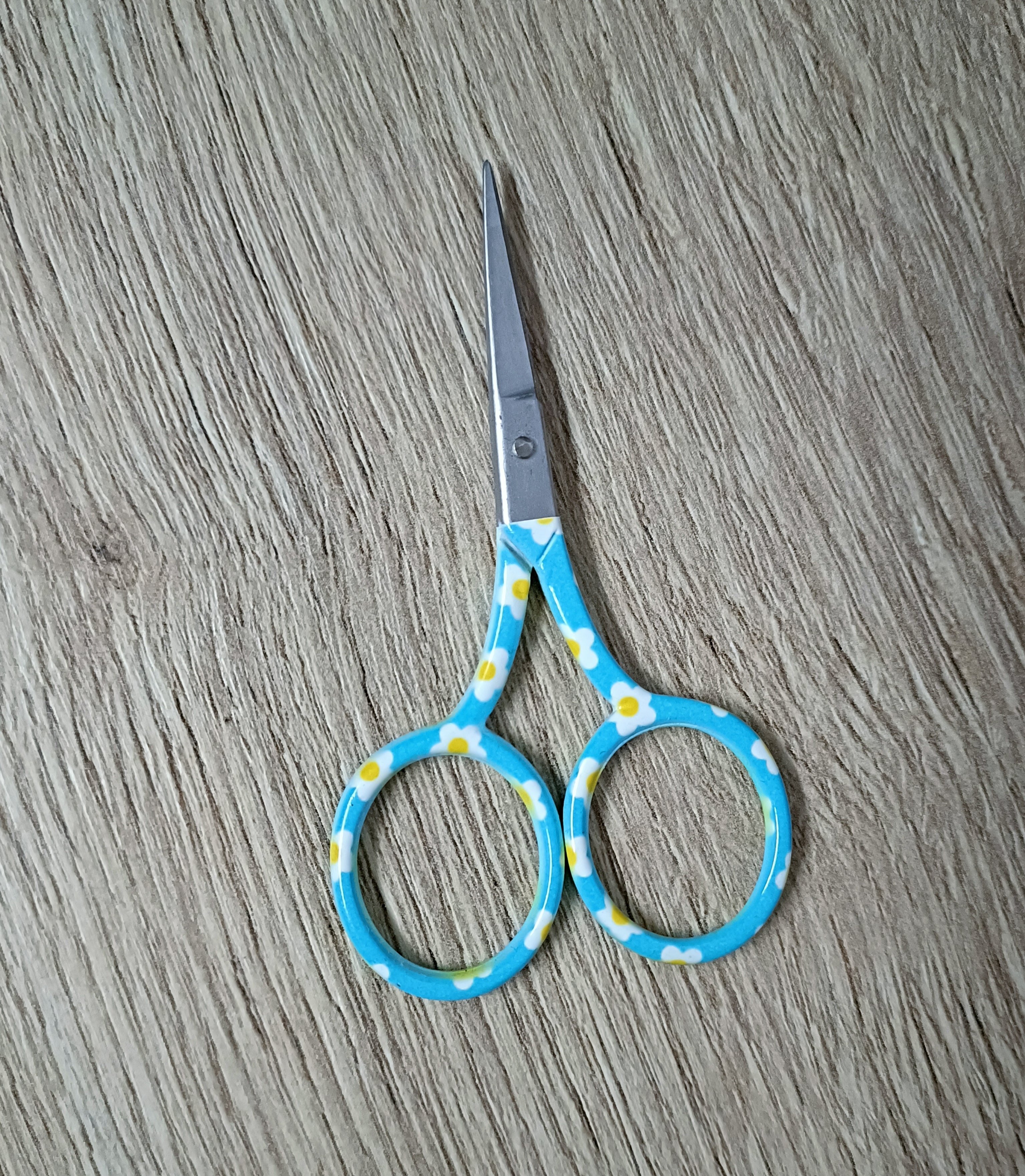 Coloured-handled scissors