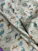 Load image into Gallery viewer, Dinosaur Land Pure Cotton Panama fabric
