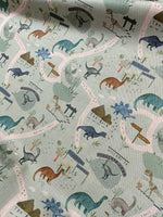 Load image into Gallery viewer, Dinosaur Land Pure Cotton Panama fabric
