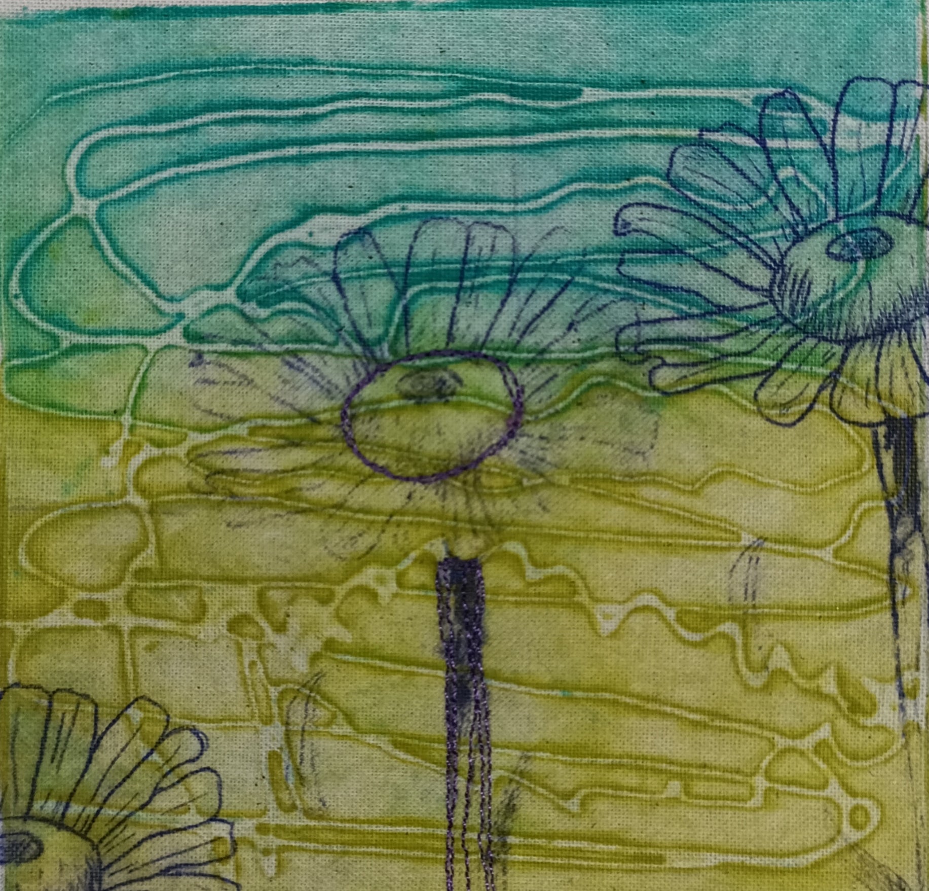 ‘Flowery dreams’ greeting card