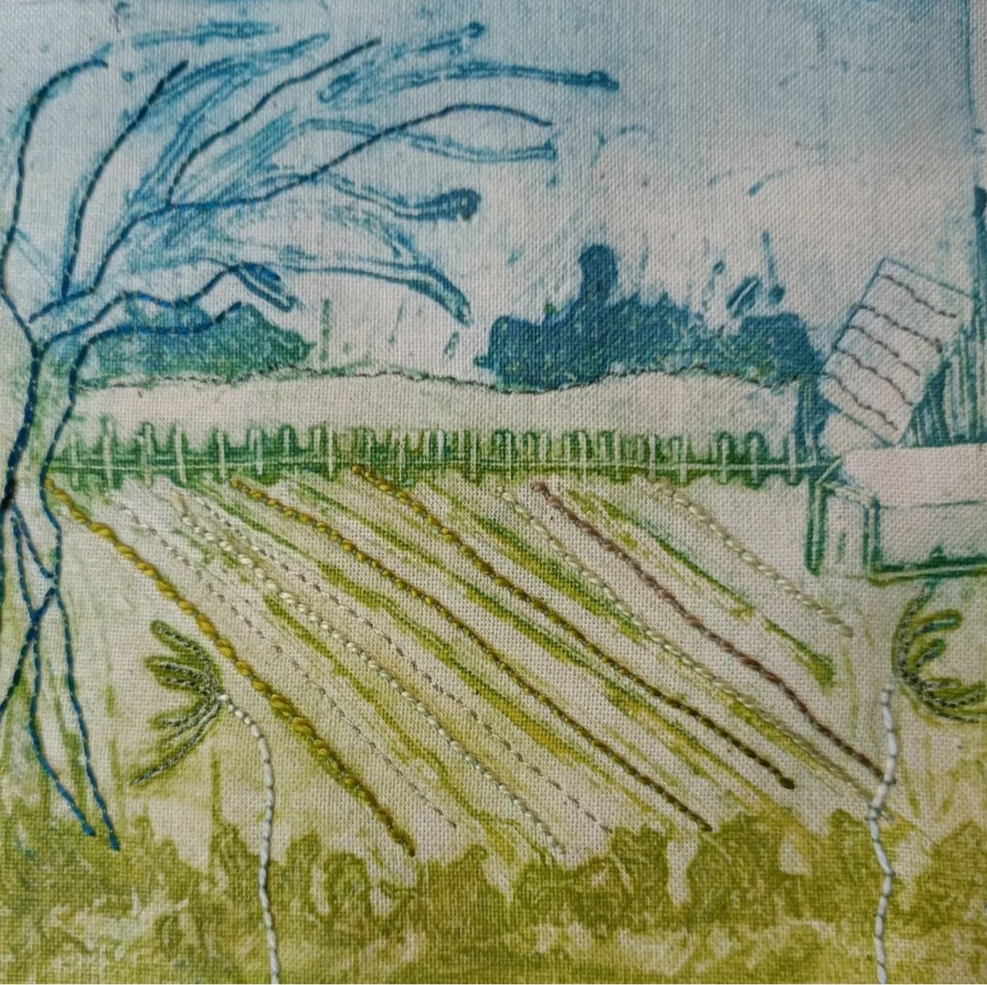 'Looking out of my window' greeting card