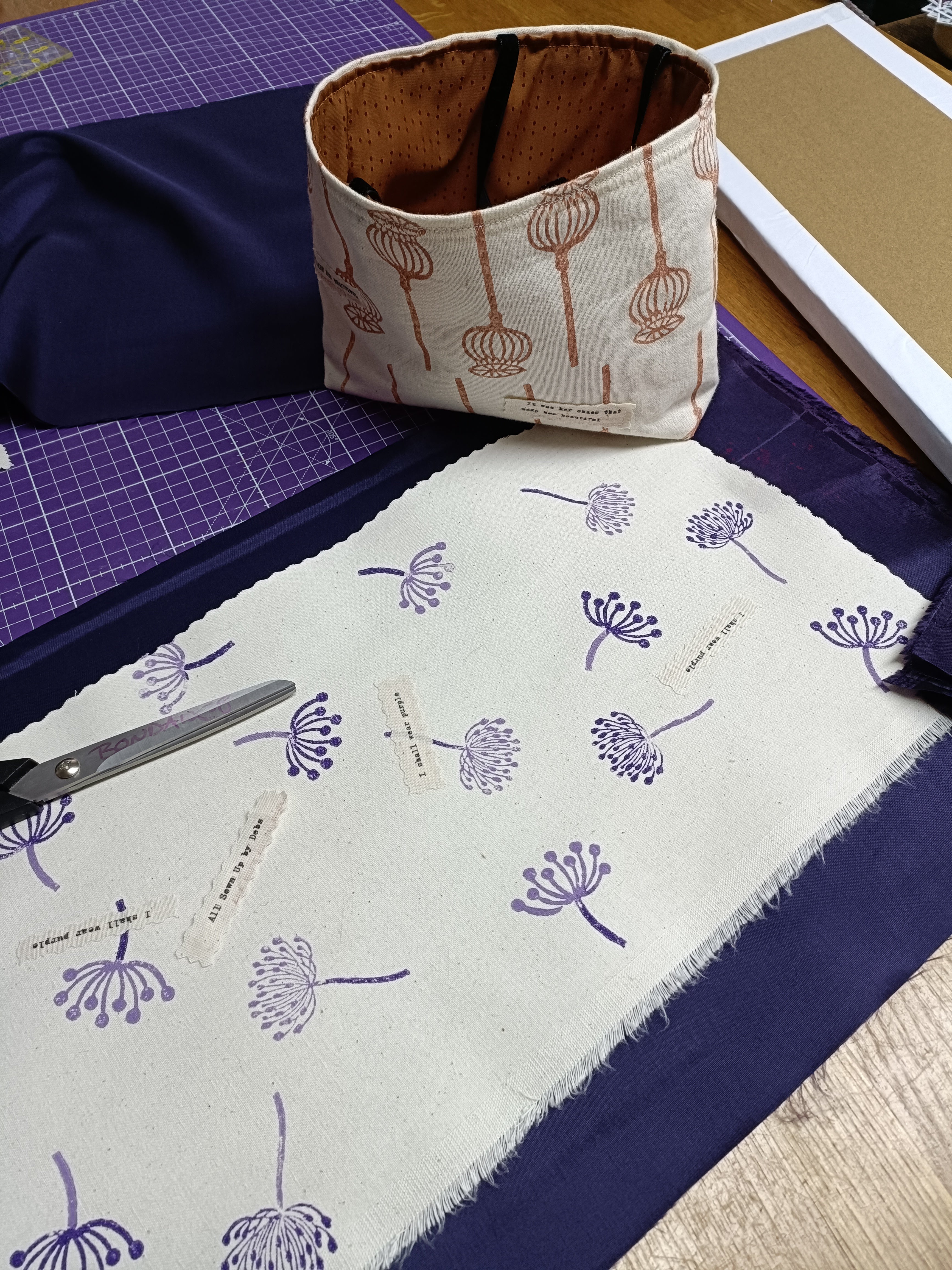 Printed Fabric Gift Bag Workshop