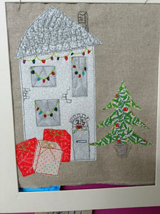 Christmas House Free-motion embroidery Workshop