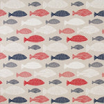 Load image into Gallery viewer, Fish Print Linen-look Fabric

