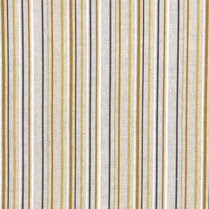 Linen Cotton Fabric Stripe Fabric by The Yards 110cm Cozy Mustard Yellow  Stripe