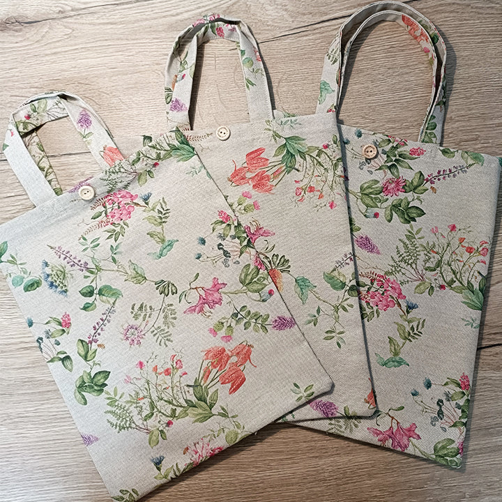Small Floral Design Tote Bag