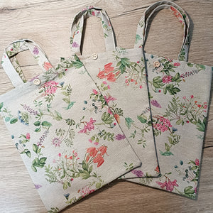 Small Floral Design Tote Bag